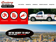 Tablet Screenshot of centurypest.com